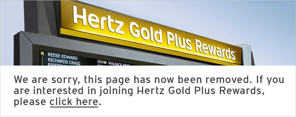 Hertz #1 Club Gold